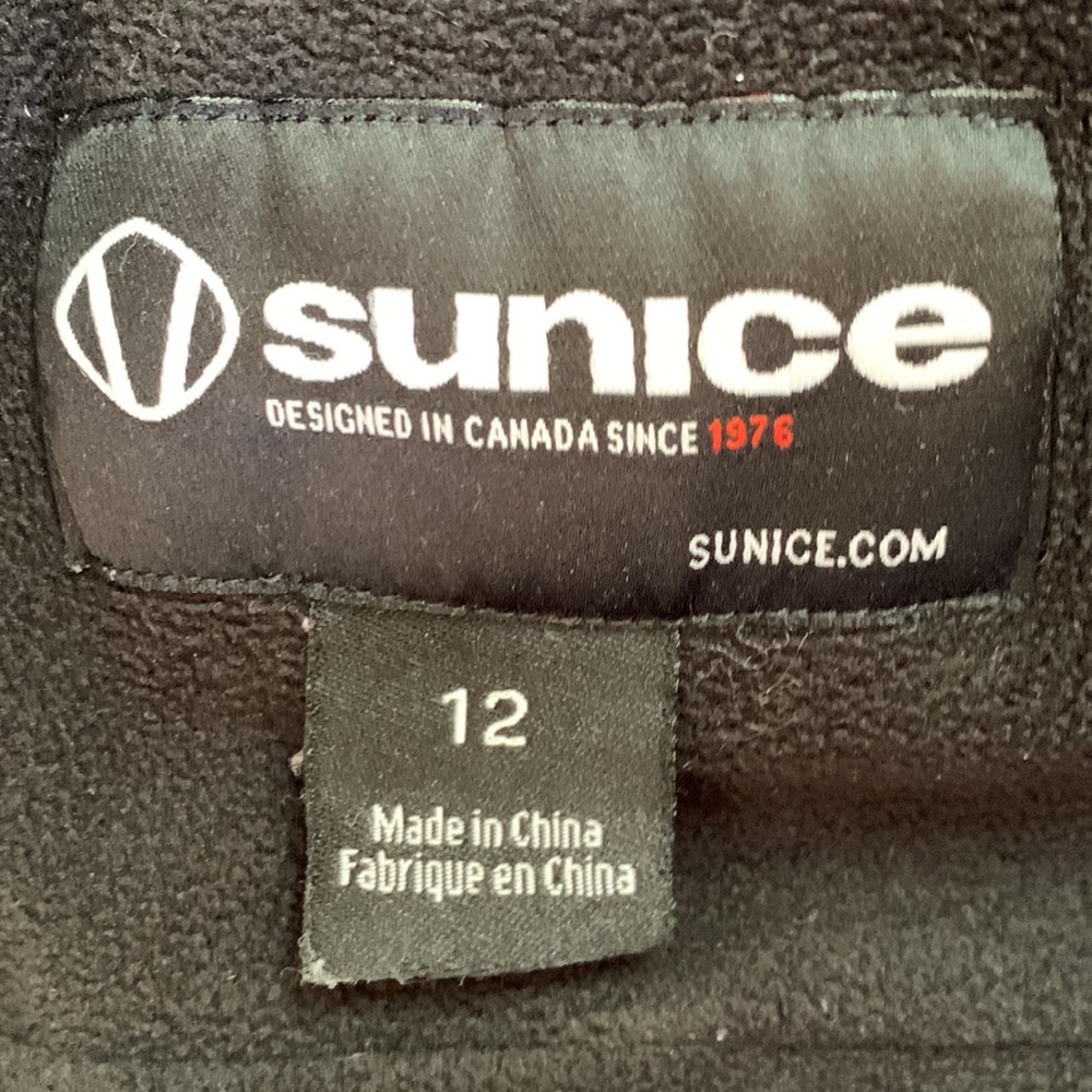 Sunice ski/snow warm jacket, girls size 12. Detachable hood, many features. - Picture 2 of 12